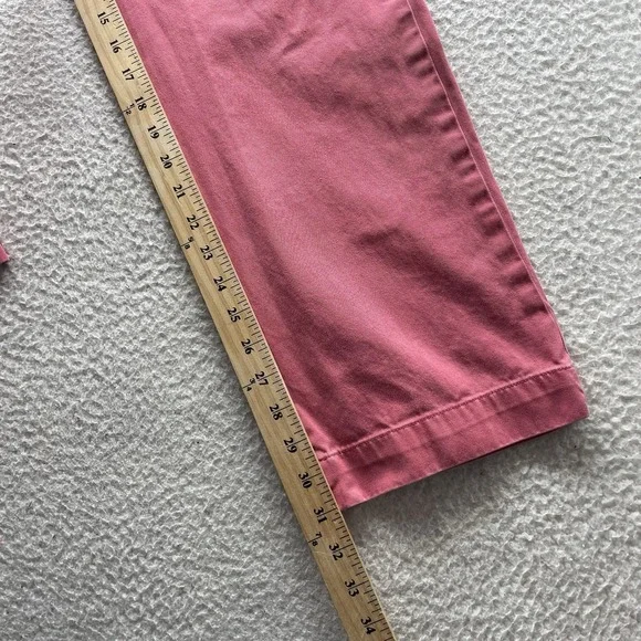 Polo Ralph Lauren Chino Pants Mens 32x31 (Tag 32x32) Red Twill Washed Out Preppy - Picture 8 of 12
